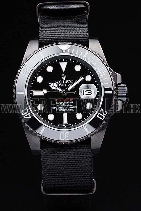 fake rolex pro hunter black